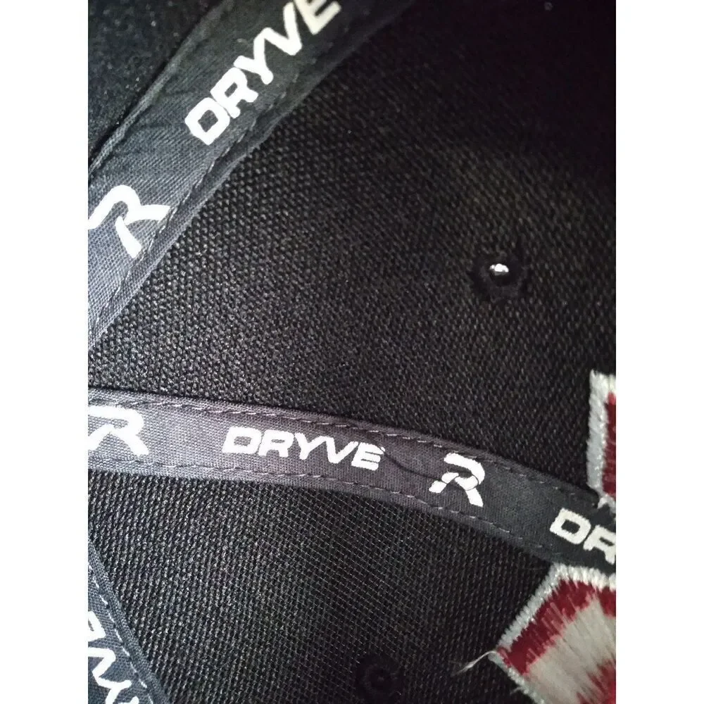 Richardson Red Black Dryve PTS 40 Marist Redhawk Embroidered Flex Fit Hat L XL